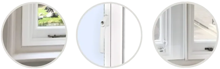 Secondary glazing profile section detail