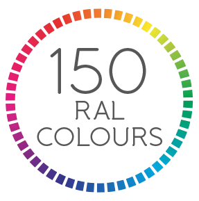 Secondary glazing RAL colour wheel with 150+ colours